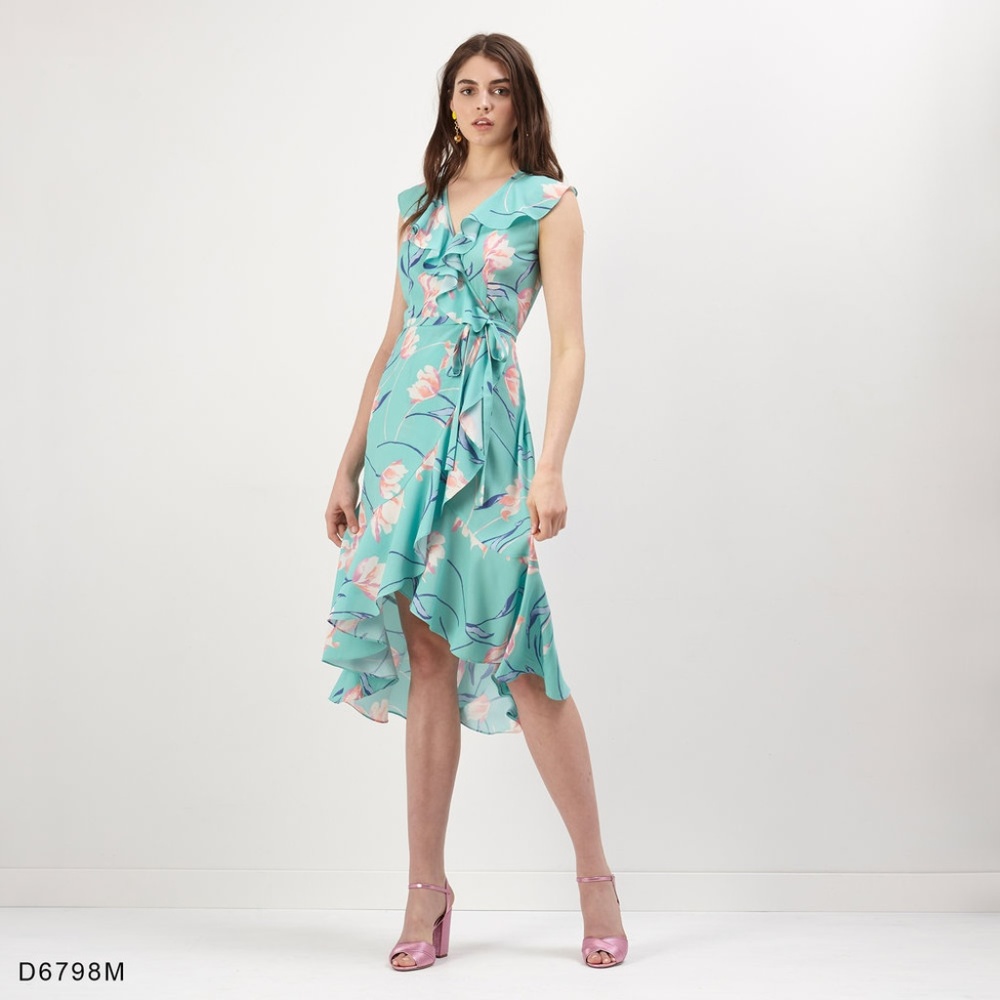 Floral Wrap Dress